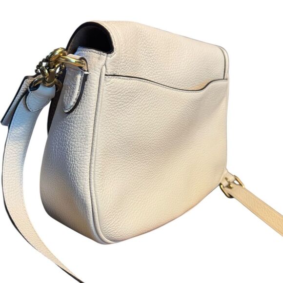 Coach Small Pebbled Leather Shoulder Bag with Gold Hardware - Picture 12 of 16